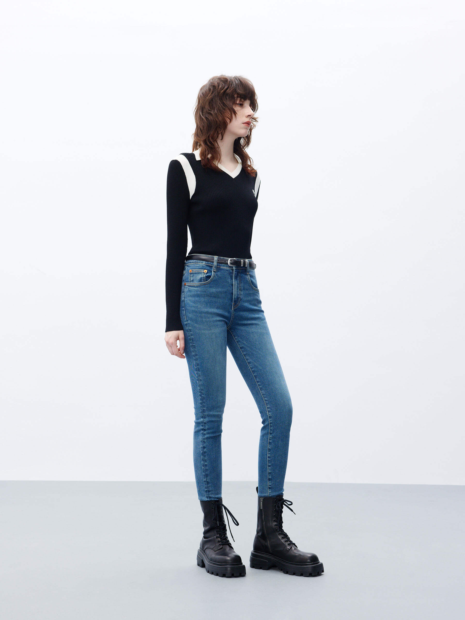 Skinny High Rise Jeans - Image 3
