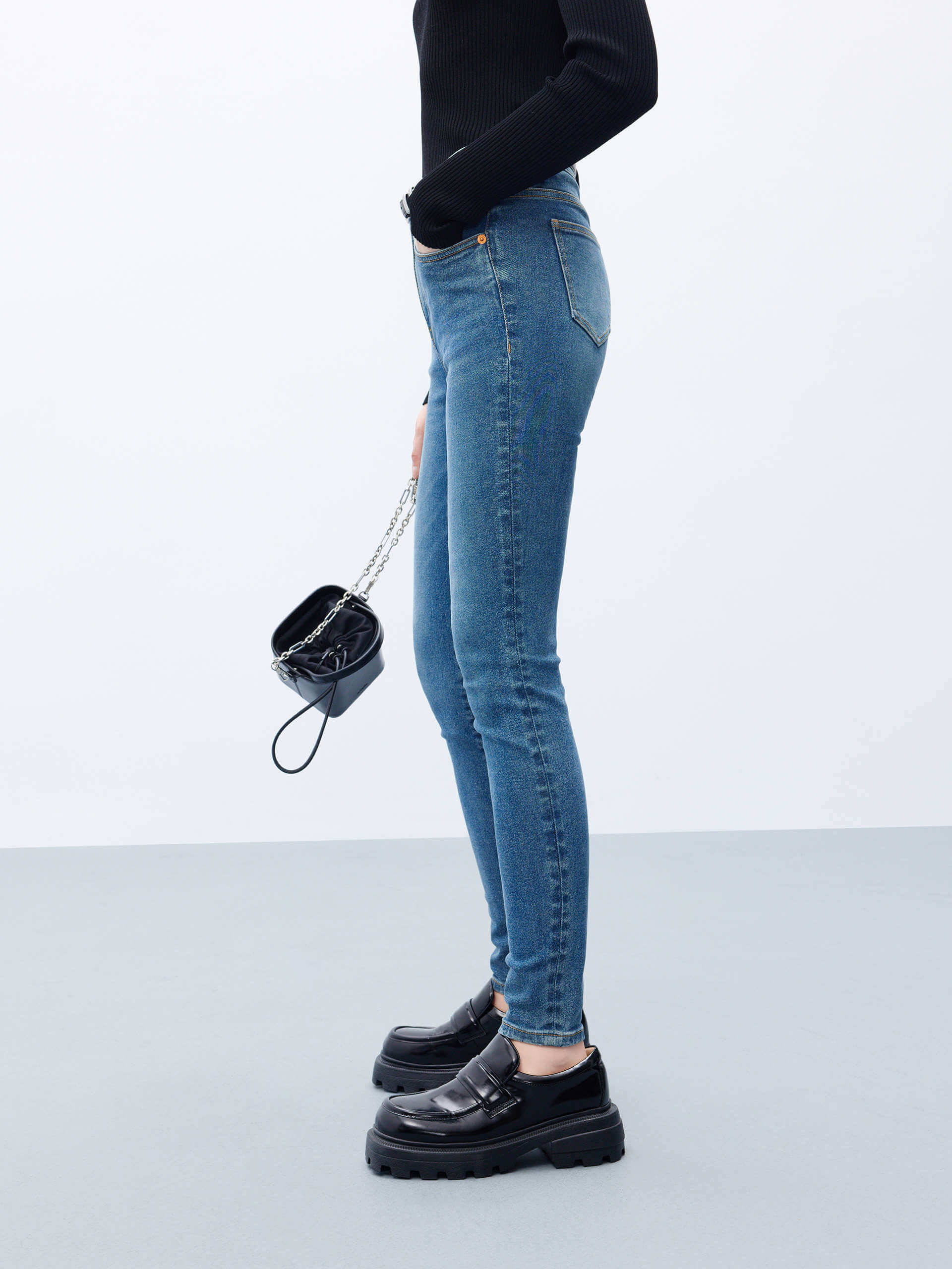 Skinny High Rise Jeans - Image 7