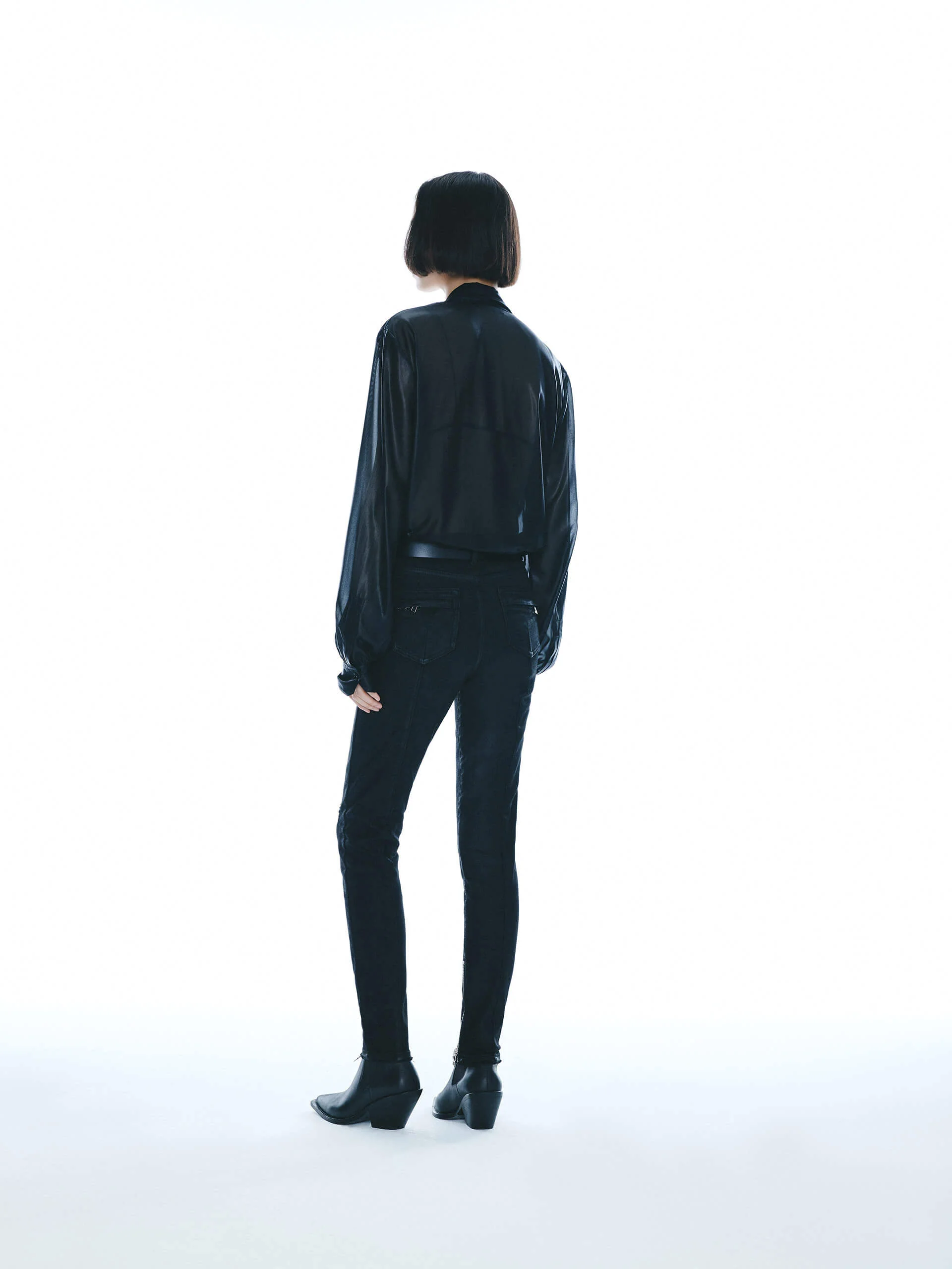 Skinny Zipper Detail Jeans - Image 3