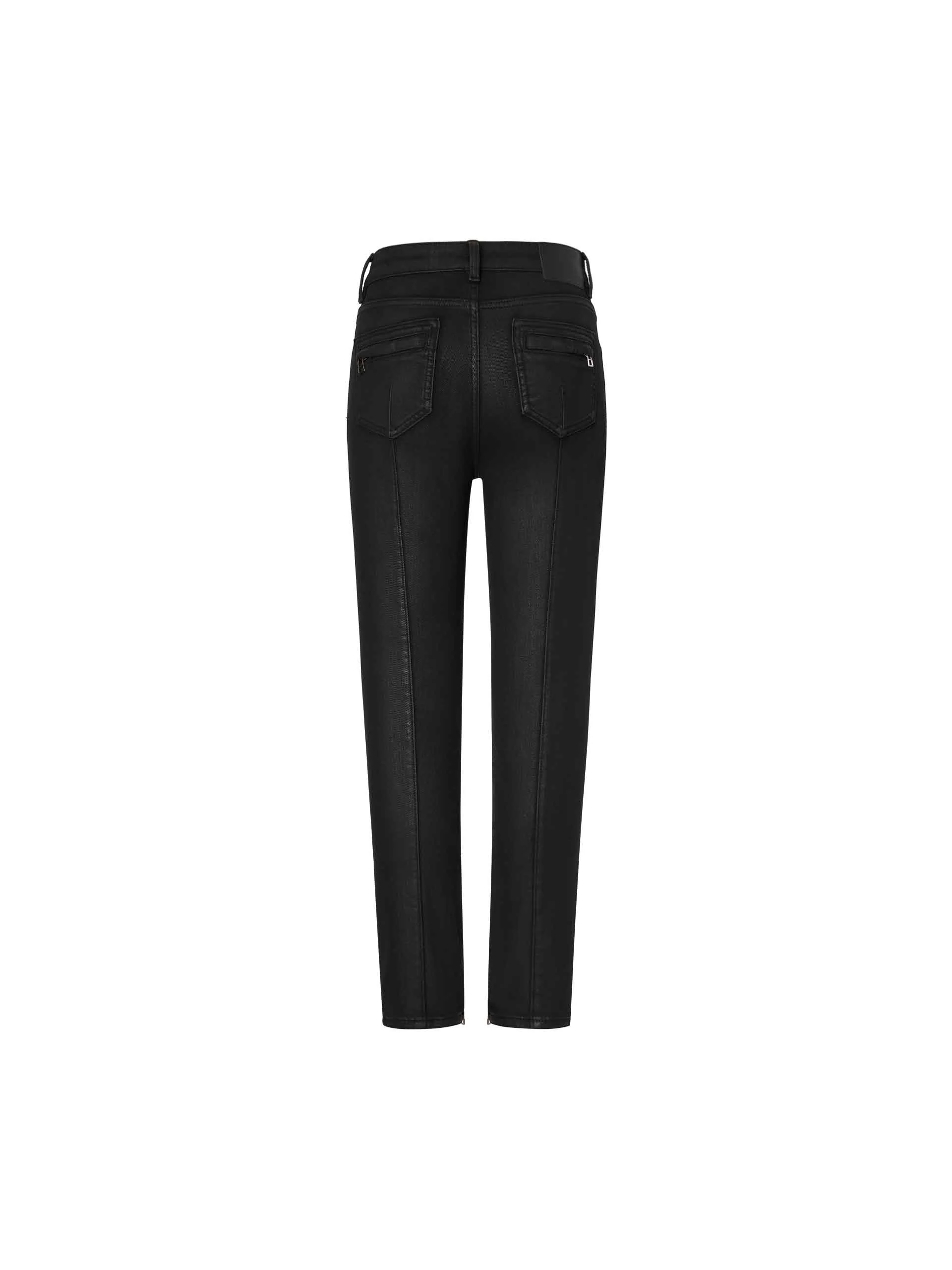 Skinny Zipper Detail Jeans - Image 6