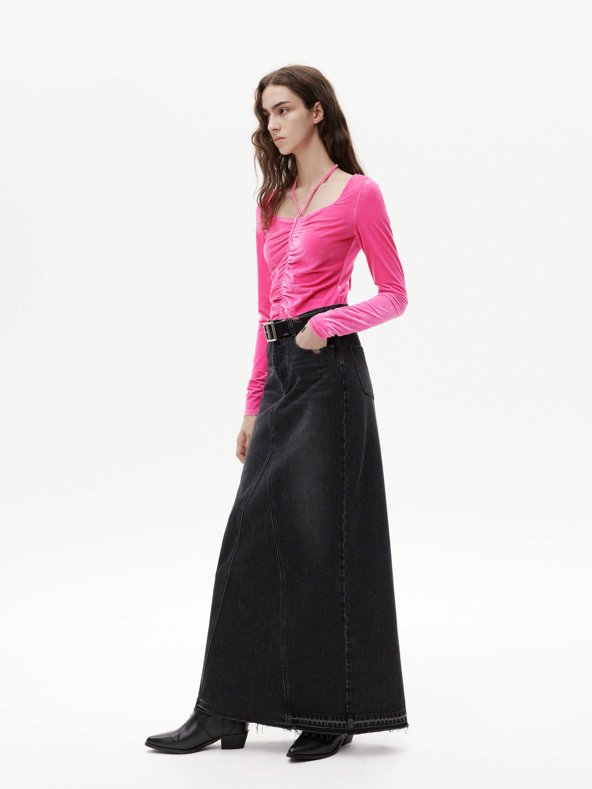 Square Collar Pleated Top - Image 15