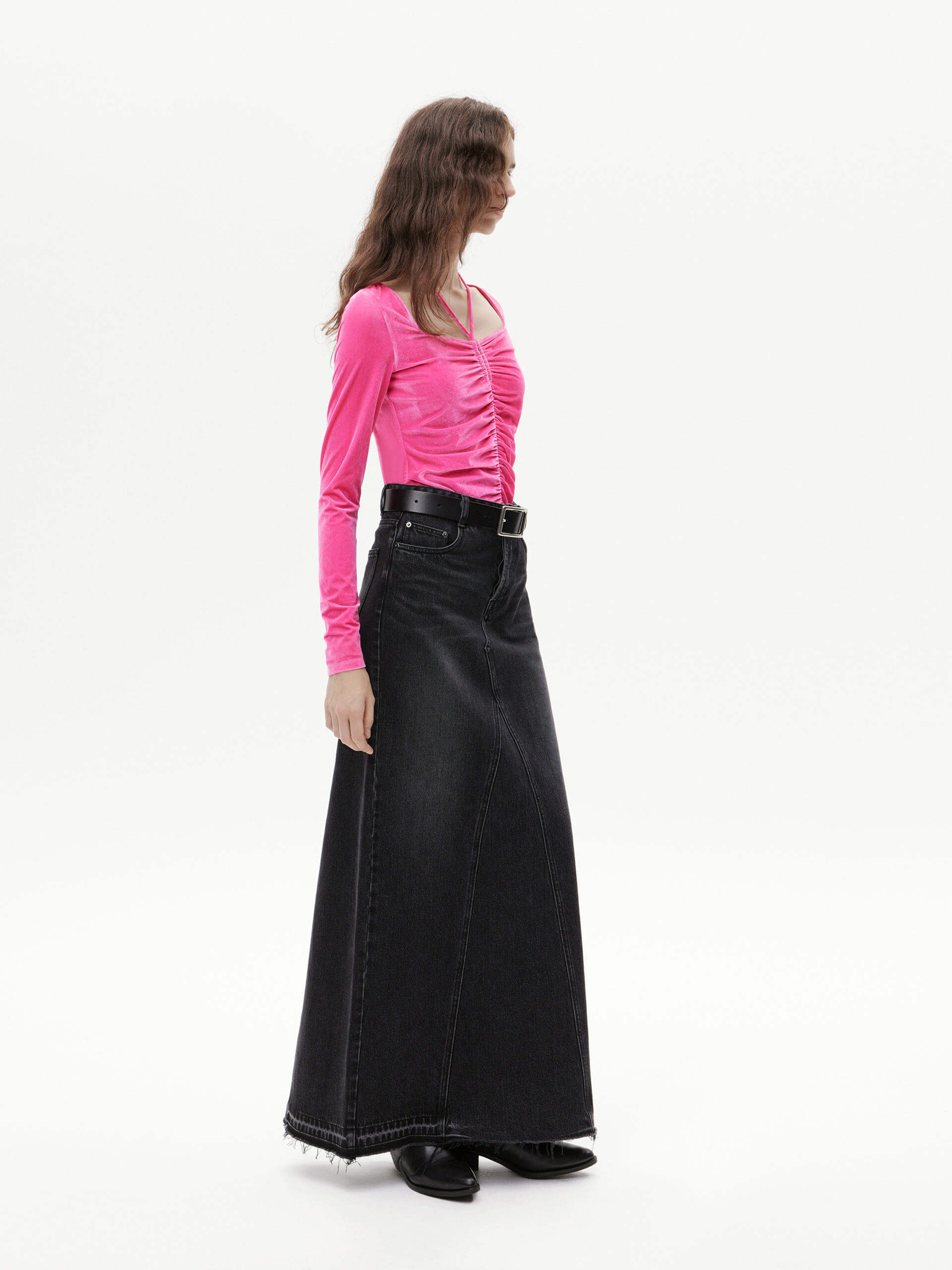 Square Collar Pleated Top - Image 16