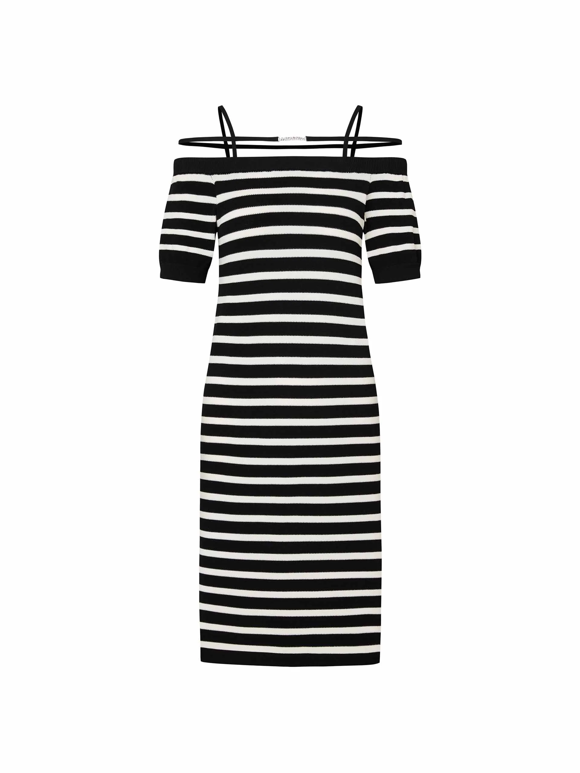 Strap Details Striped Dress - Image 13