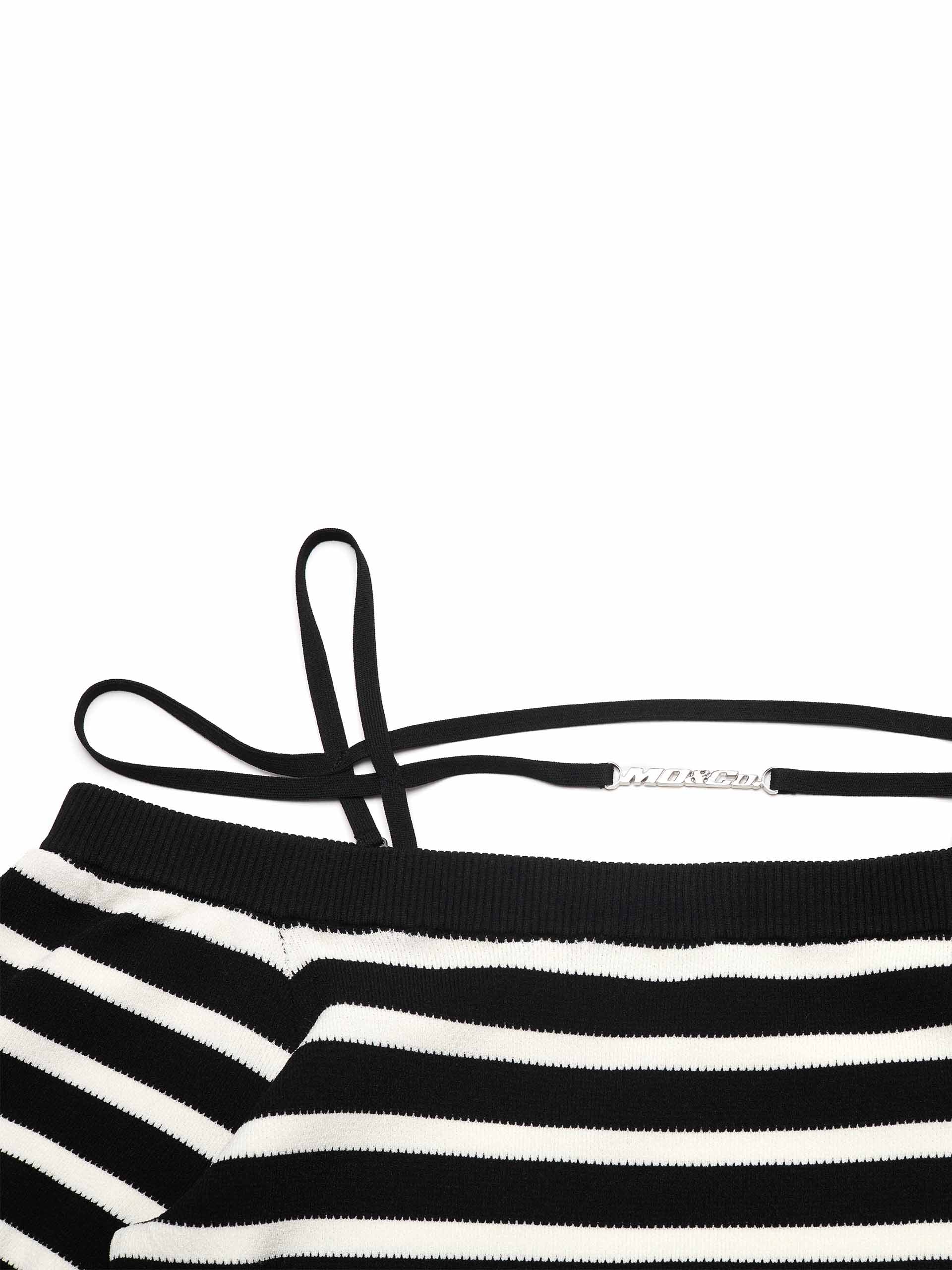 Strap Details Striped Dress - Image 14