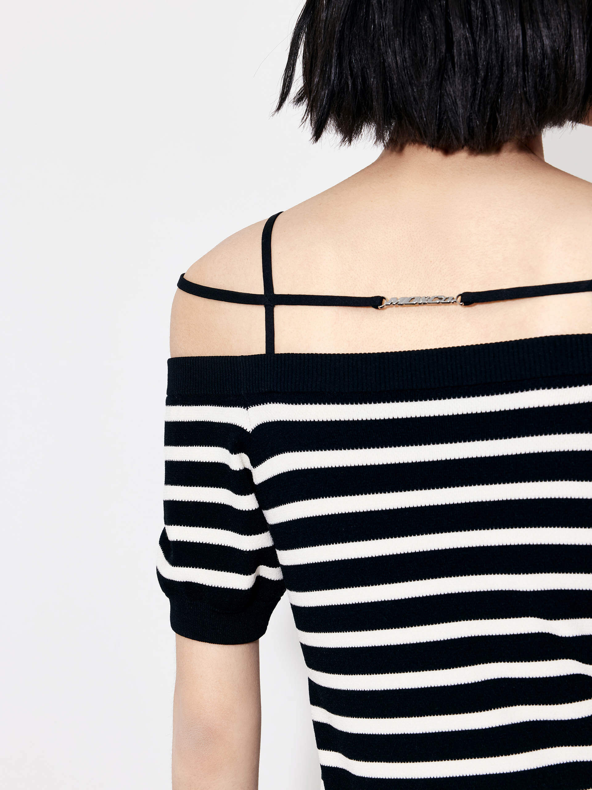 Strap Details Striped Dress - Image 5