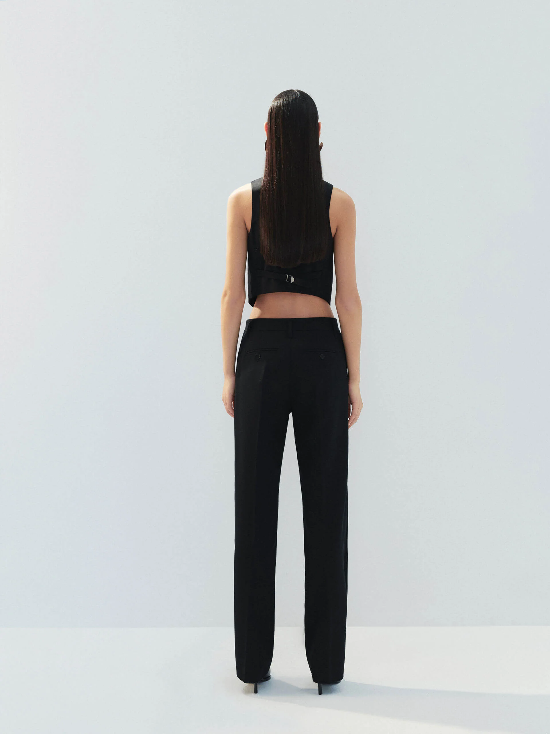 Tailored Straight Wool Pants - Image 3