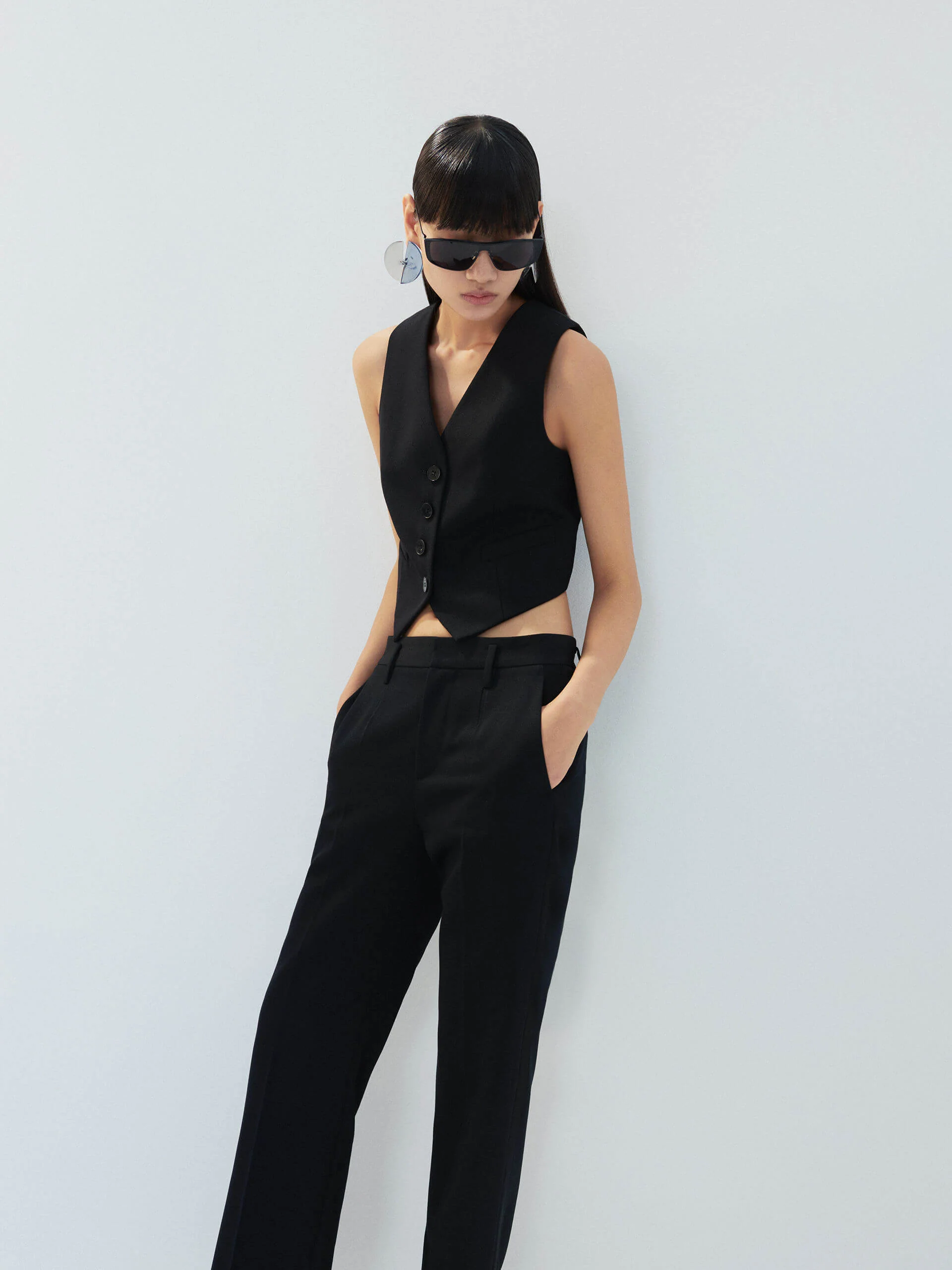 Tailored Straight Wool Pants - Image 4