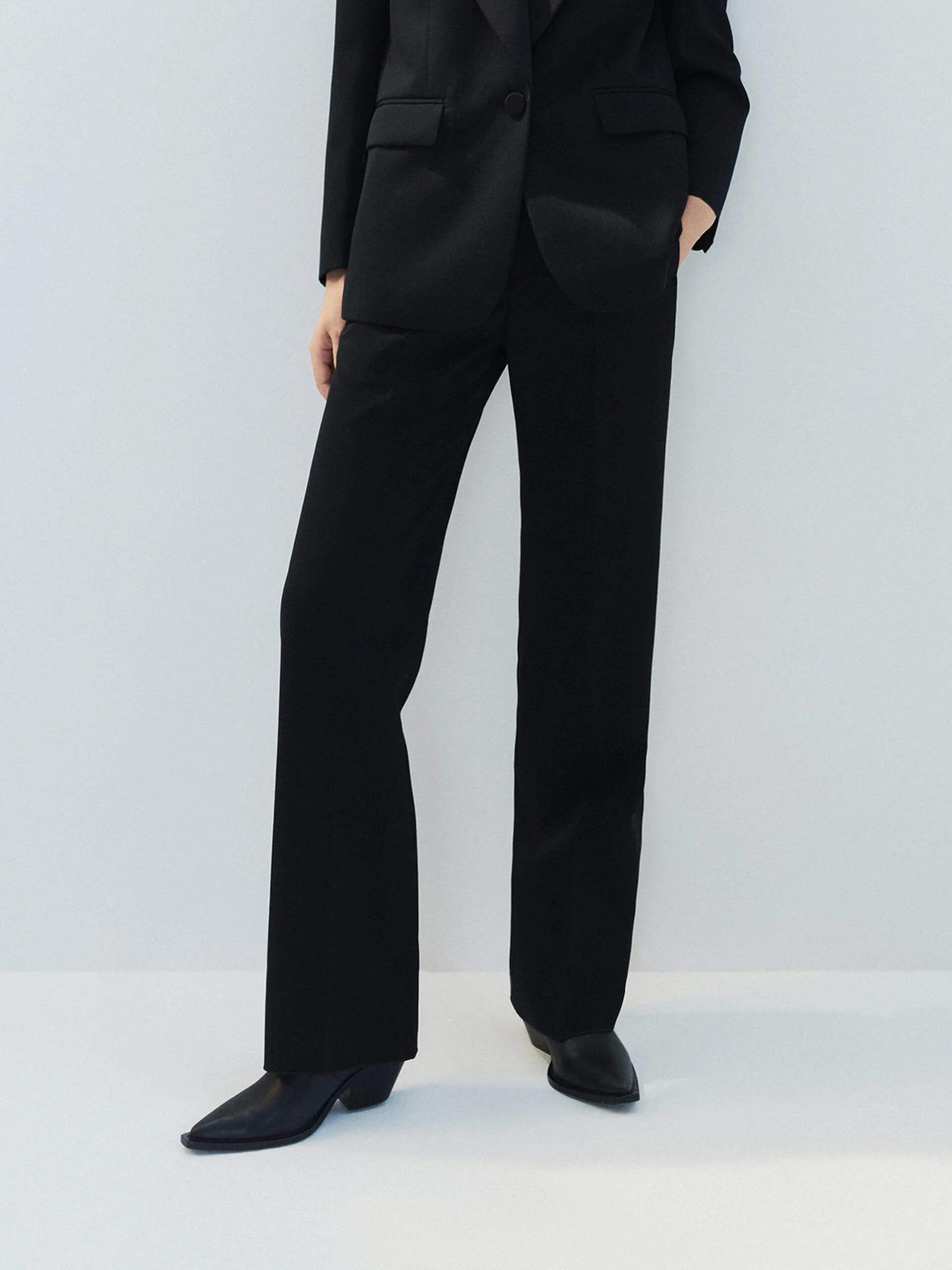 Tailored Straight Wool Pants - Image 6