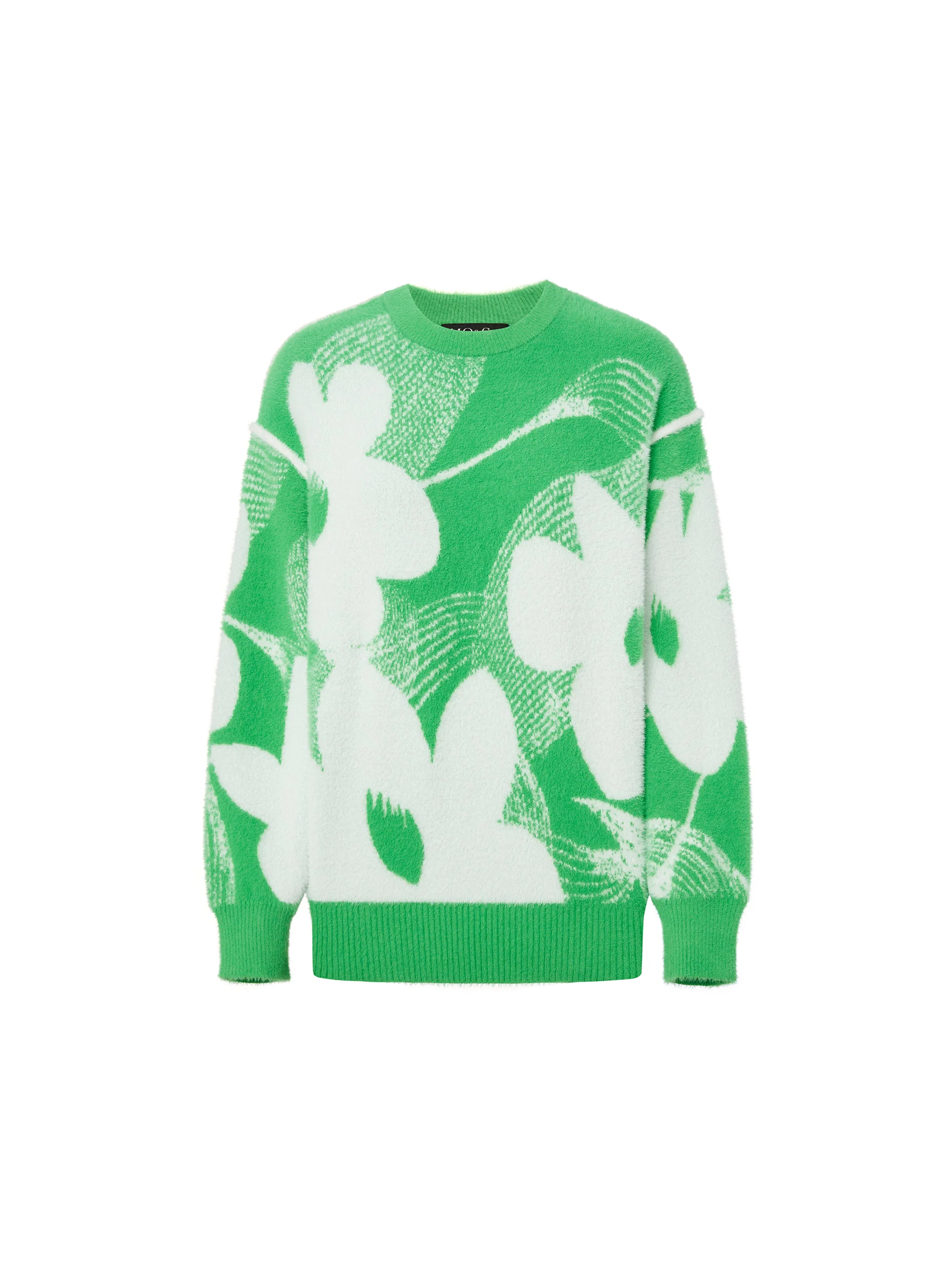 Texture Floral Pattern Sweater - Image 7