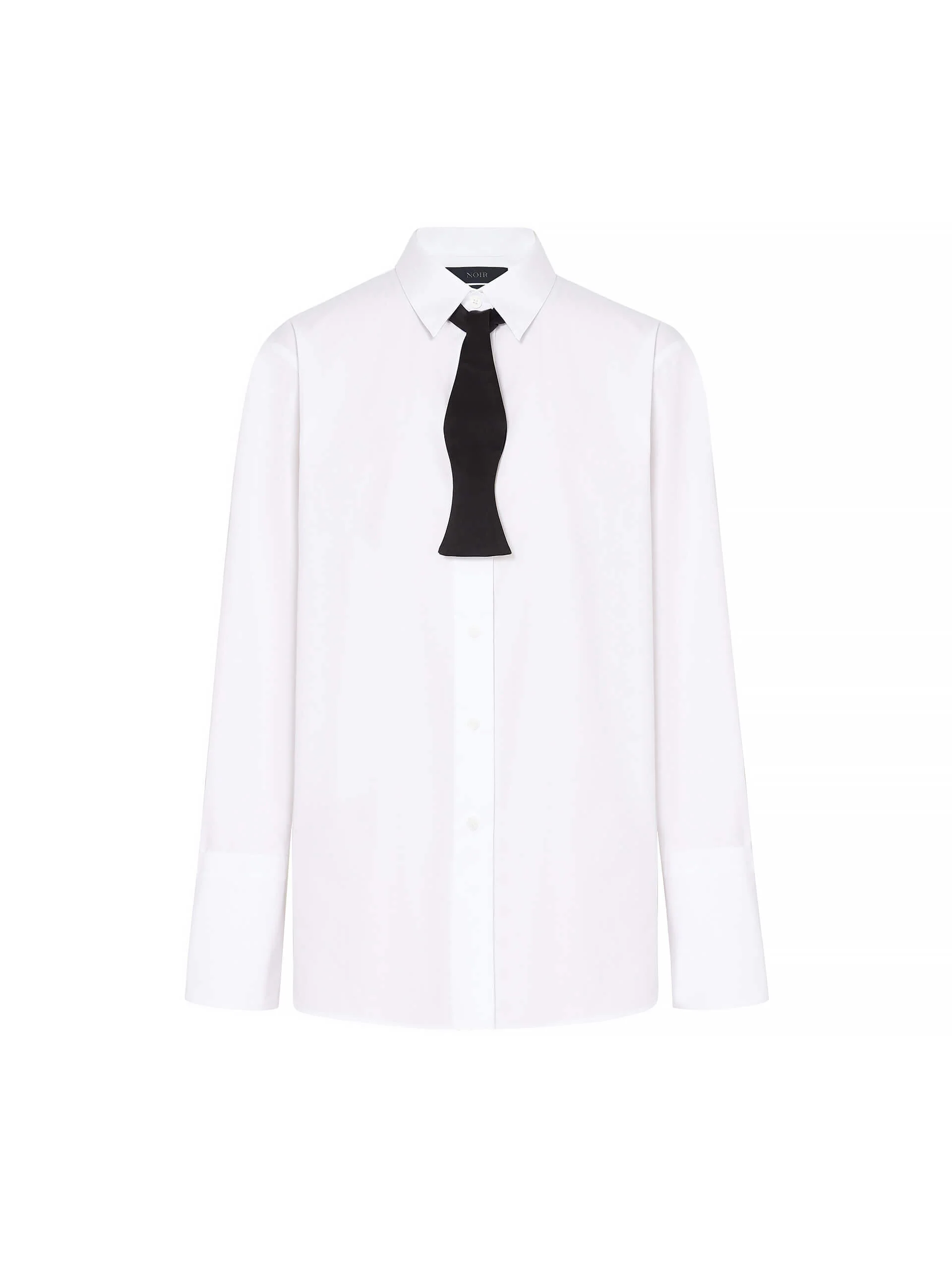 Tie Detail Cotton Shirt - Image 5