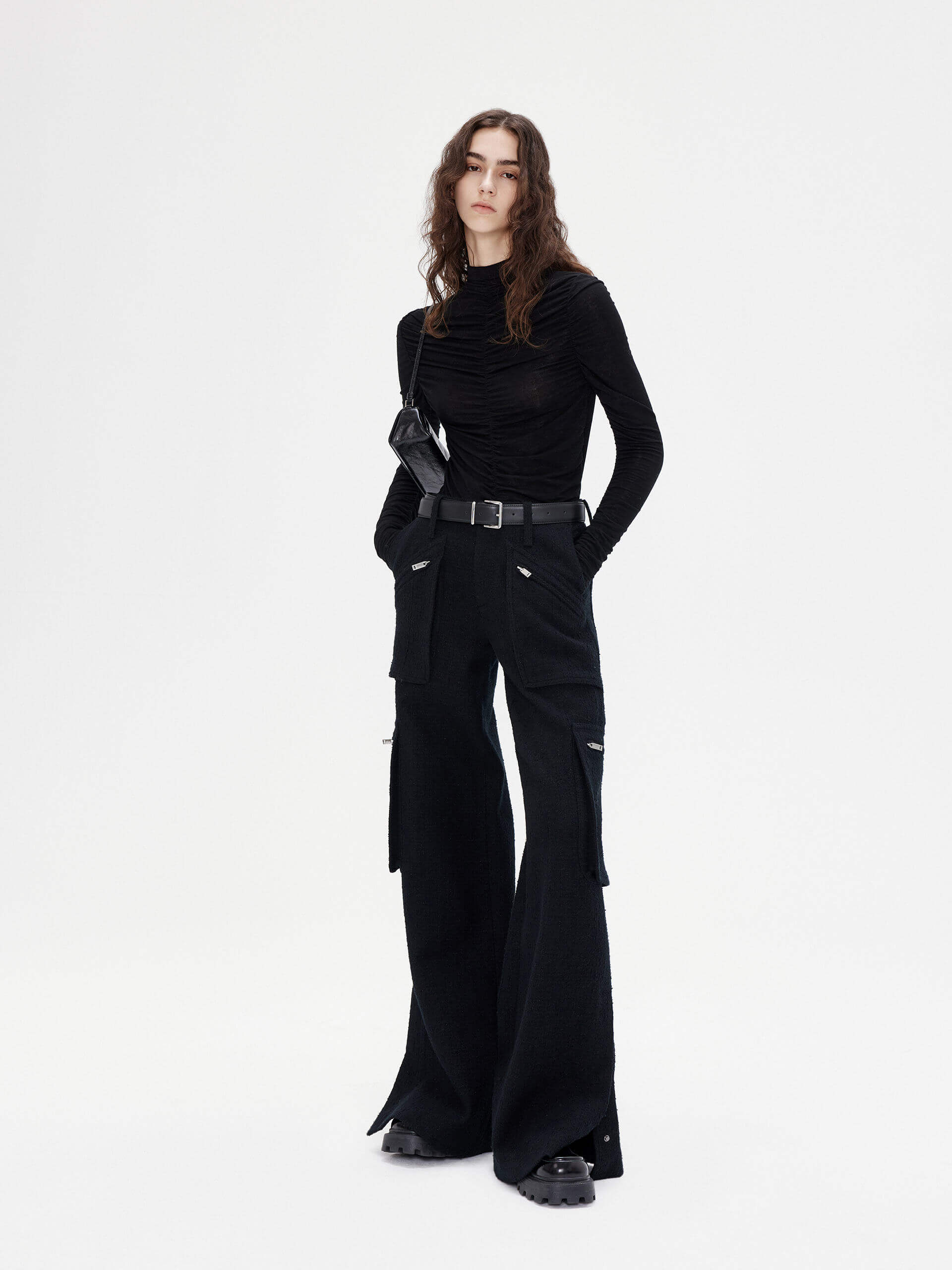 Turtleneck Pleated Top - Image 12