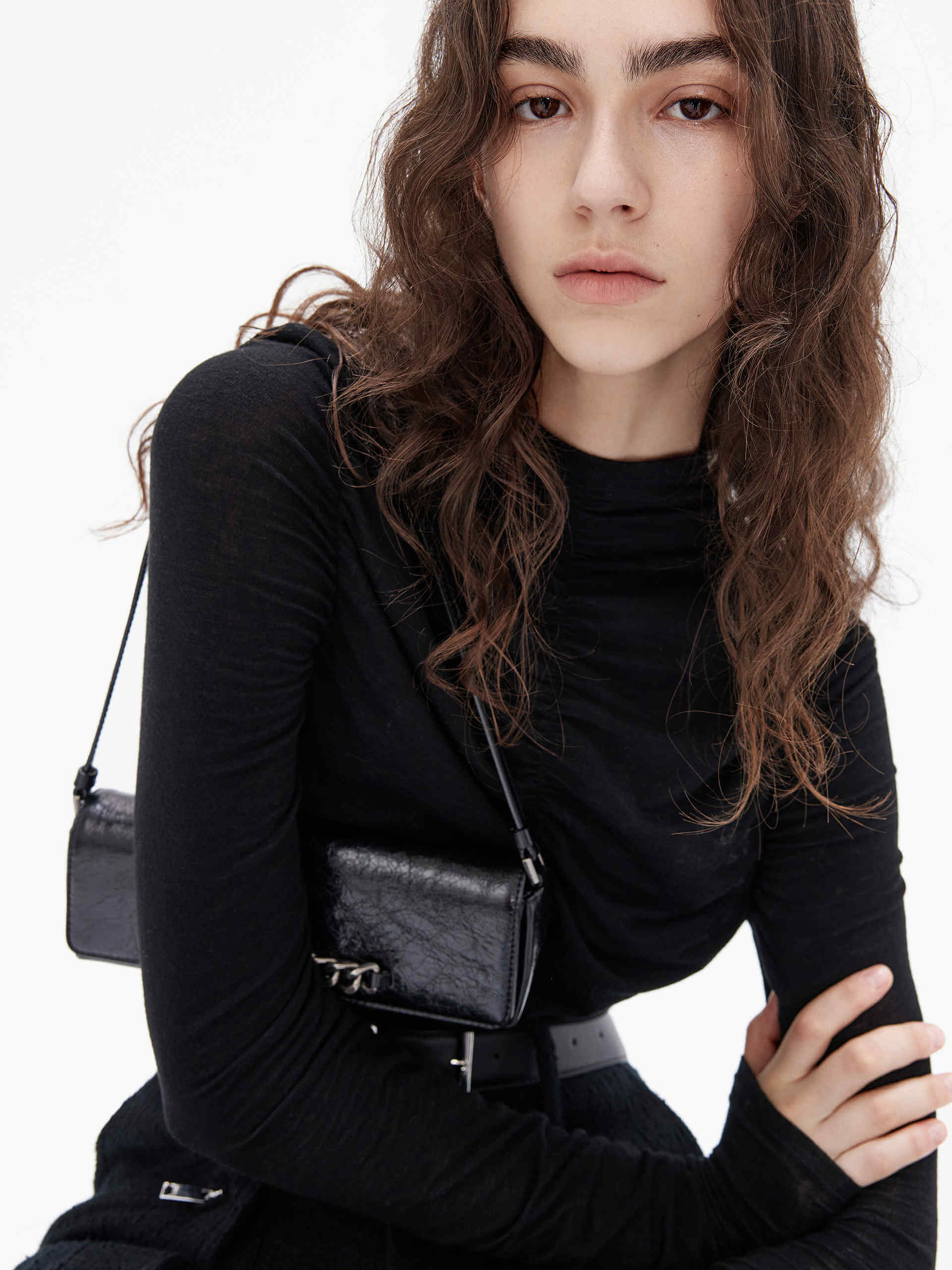 Turtleneck Pleated Top - Image 8