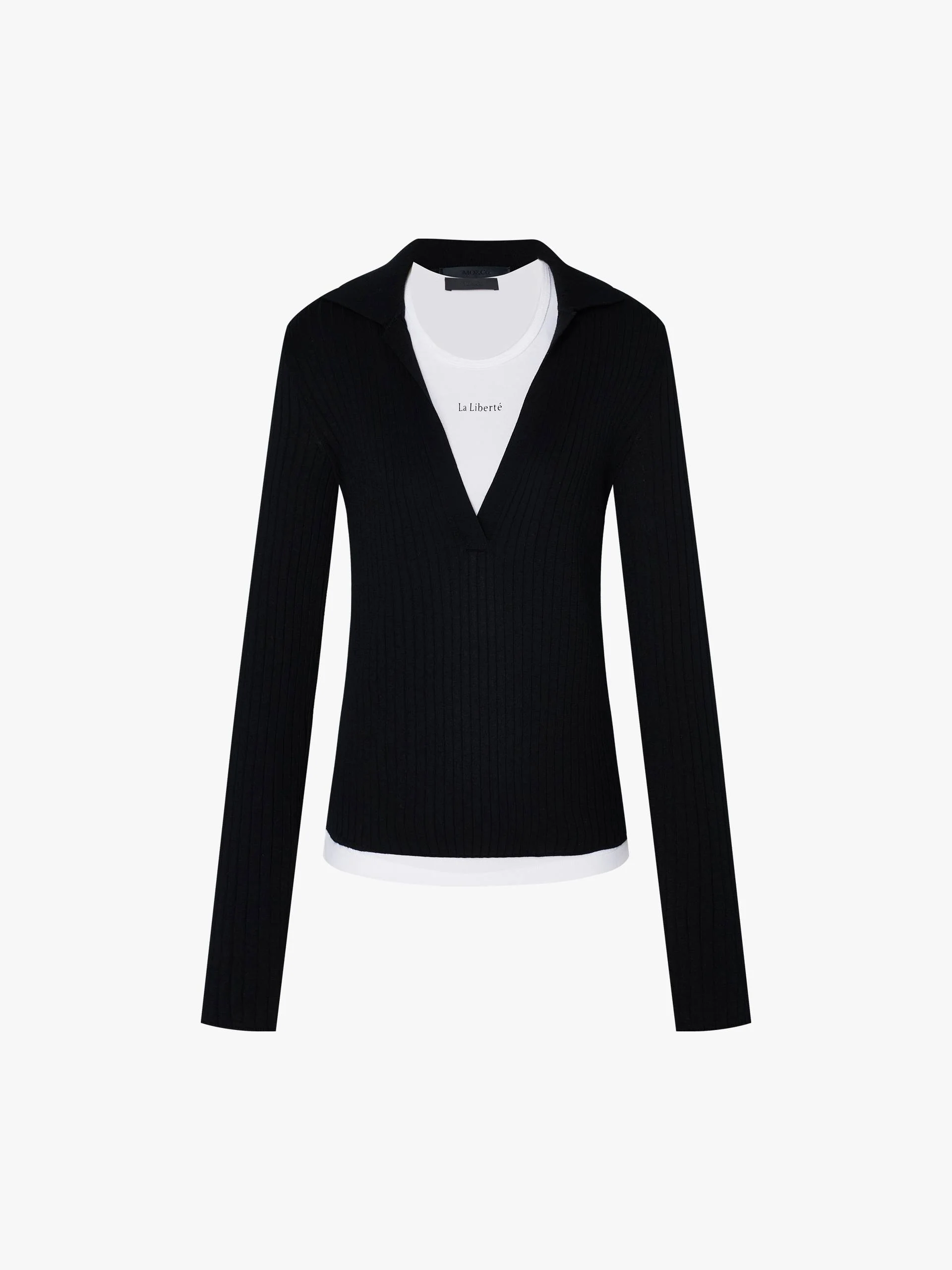 V-neck Wool Knitted Top - Image 5