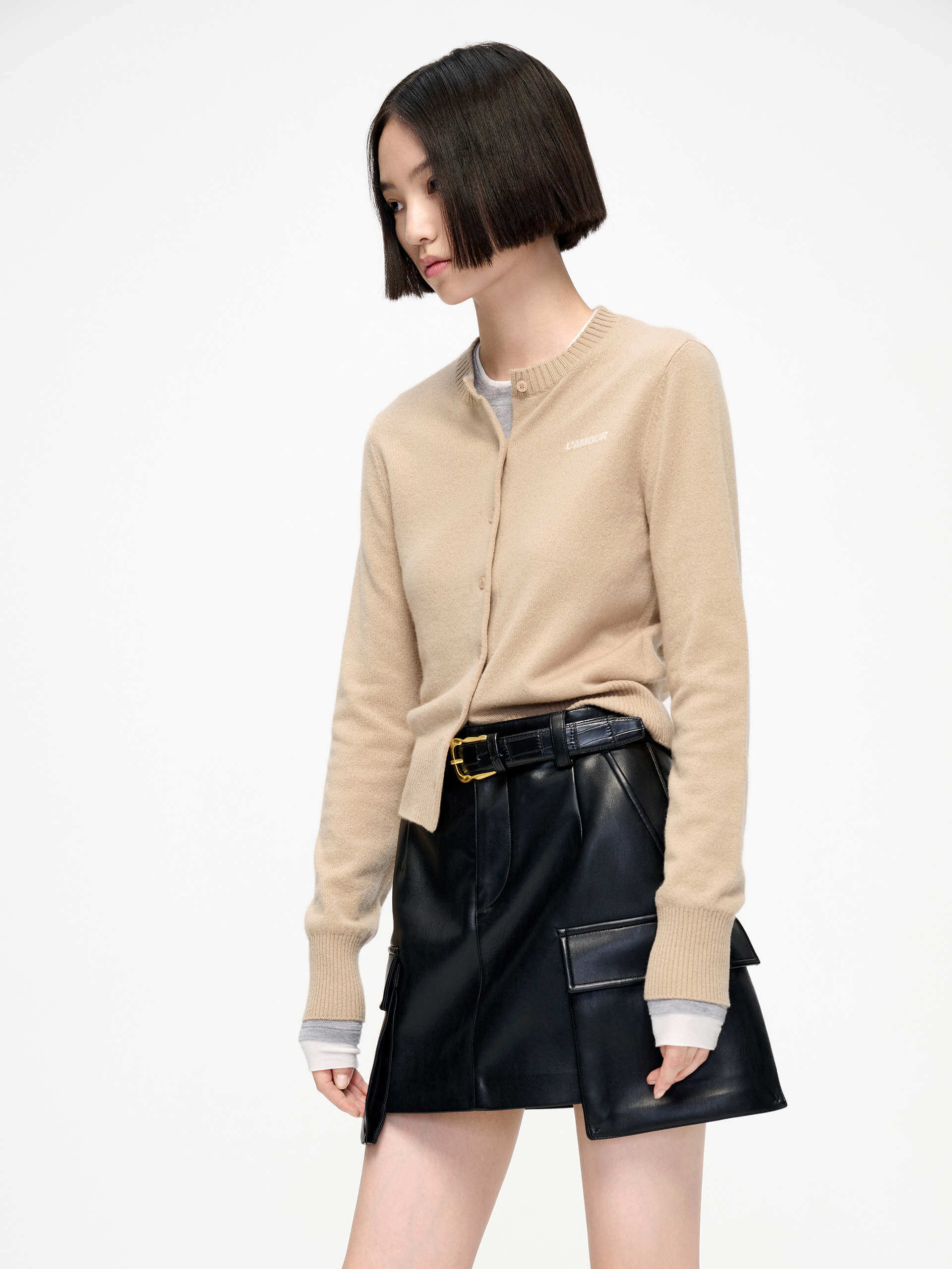 Warm Cashmere Knit Cardigan - Image 11