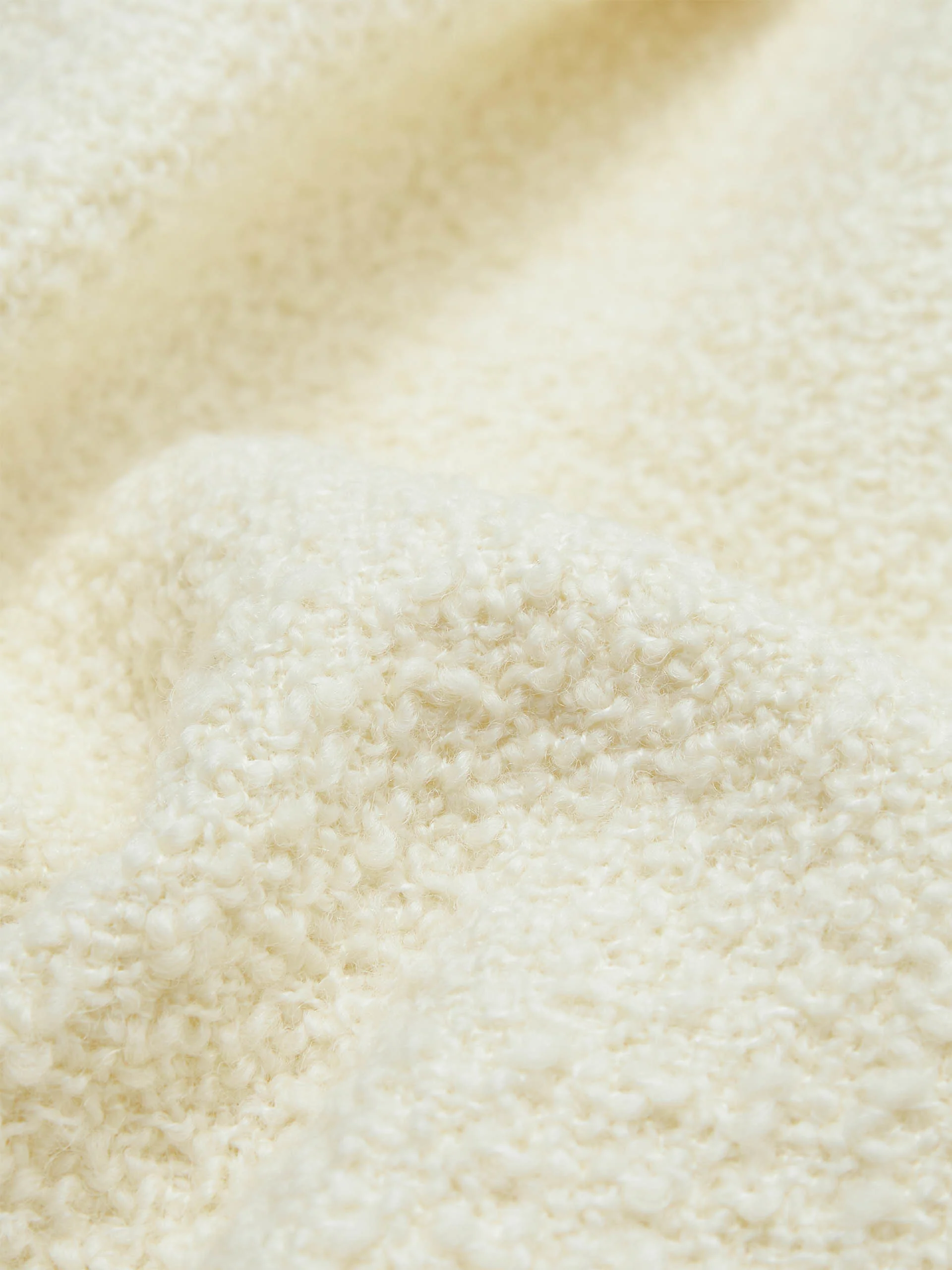 Wool Blend Contrast Textured Coat - Image 4