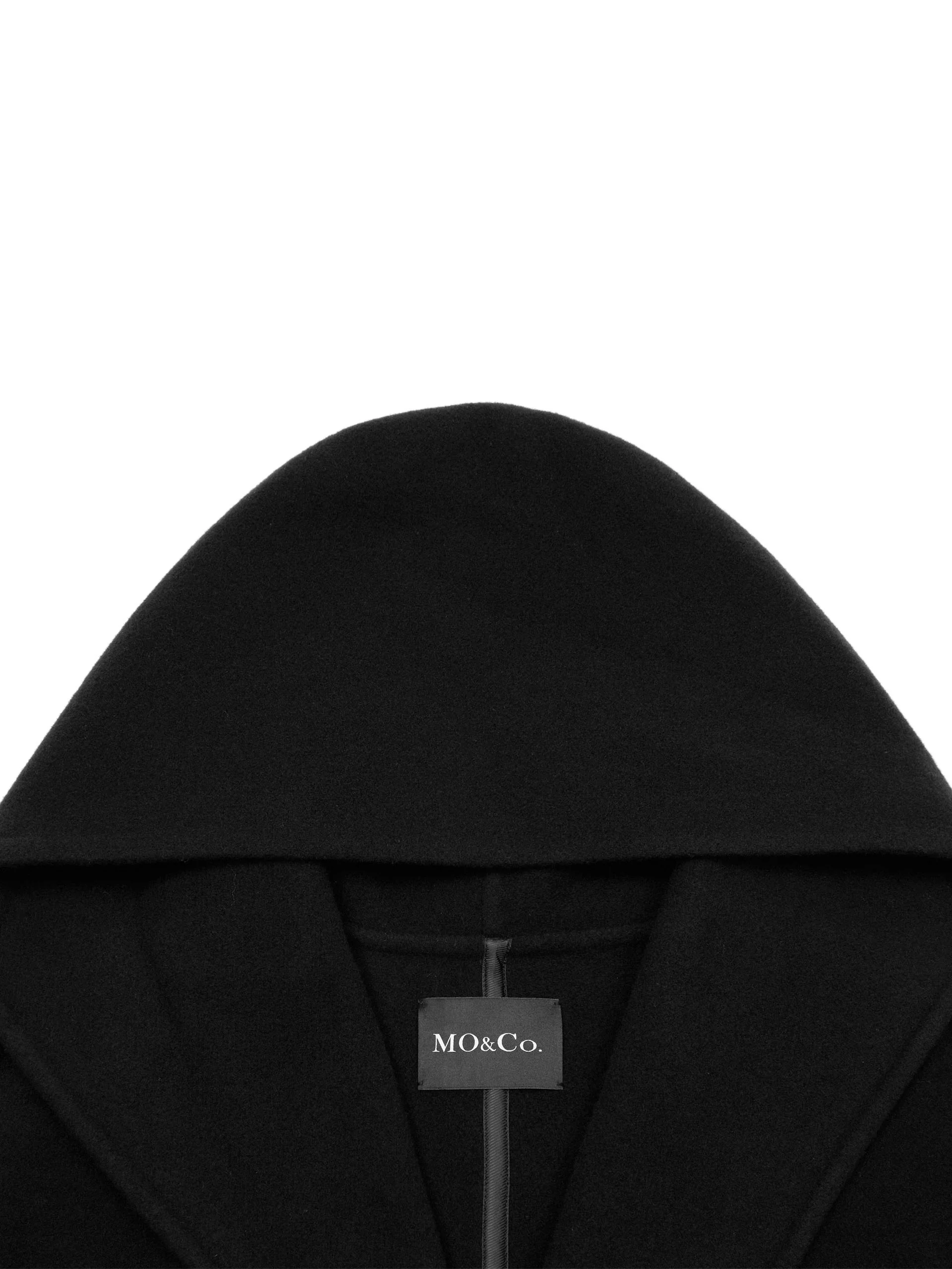 Wool Blend Hooded Midi Coat - Image 12