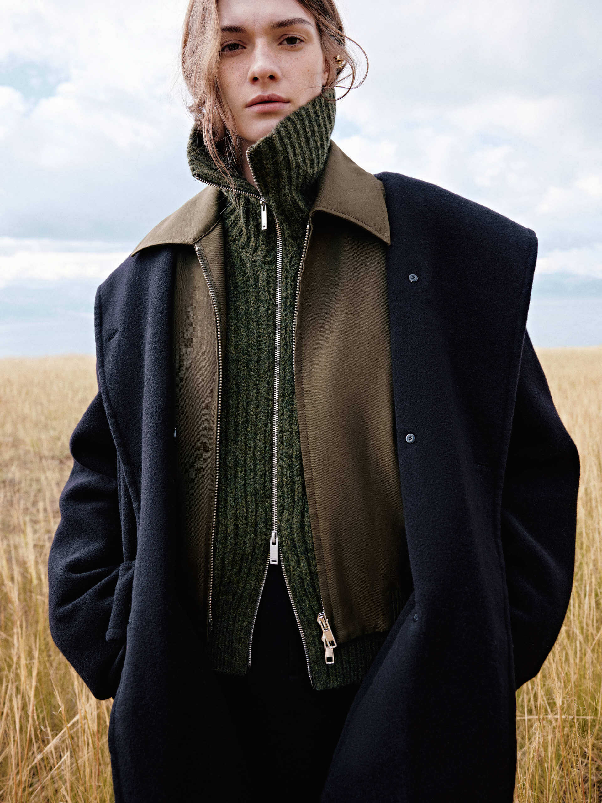 Wool Blend Hooded Midi Coat - Image 14