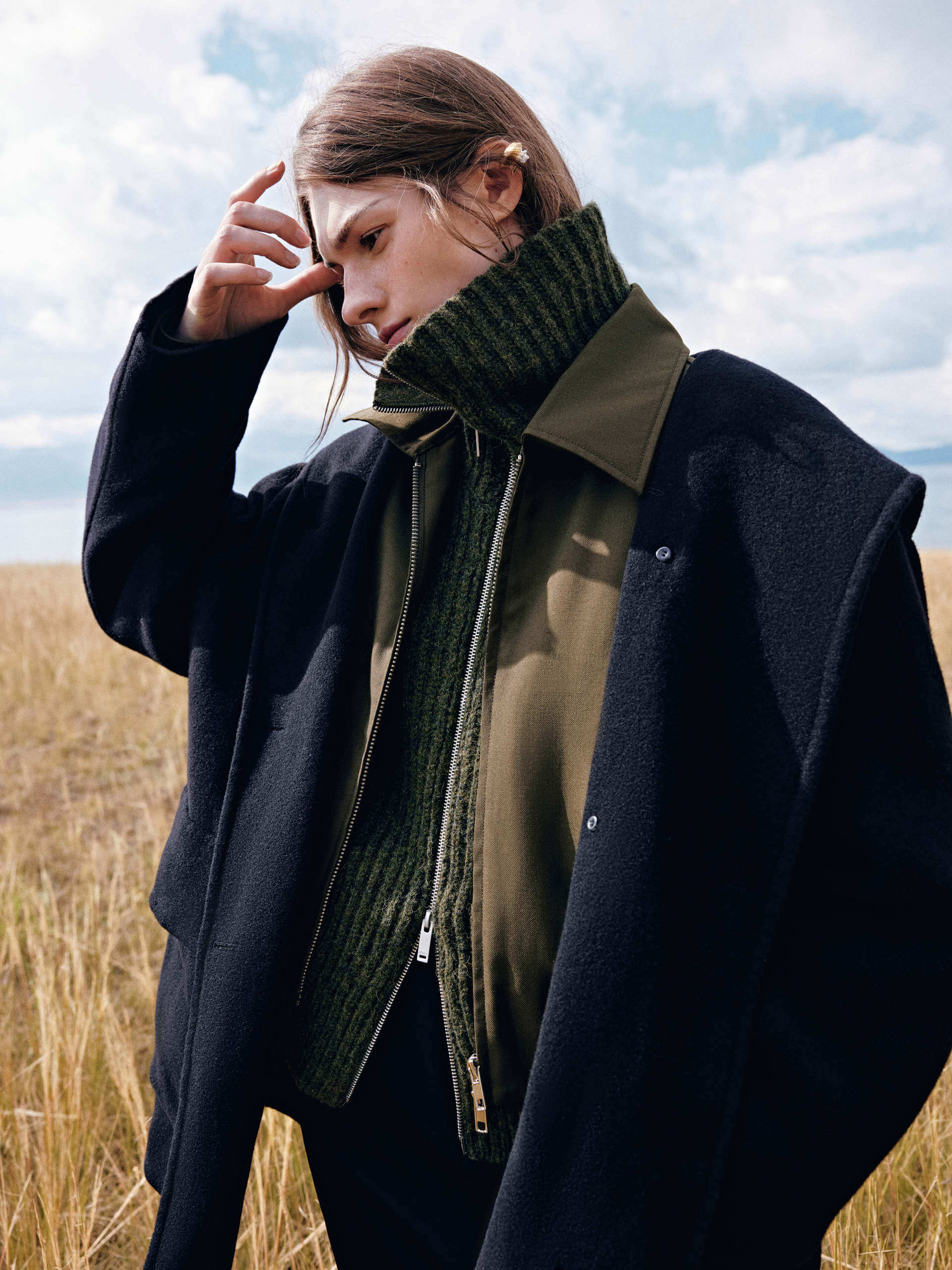 Wool Blend Hooded Midi Coat - Image 8