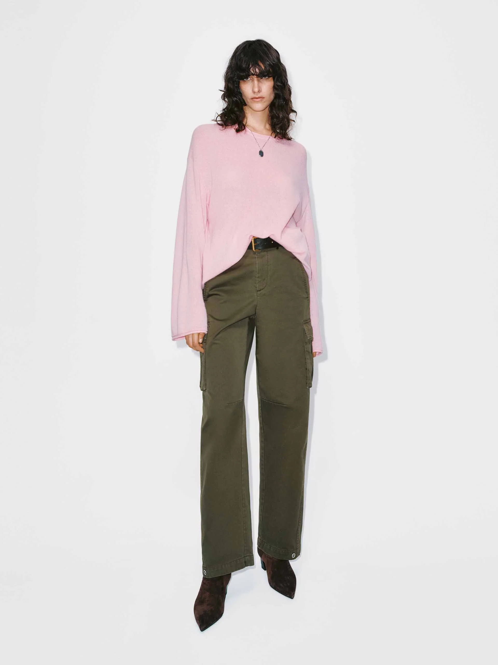 Wool Blend Relaxed Sweater - Image 16