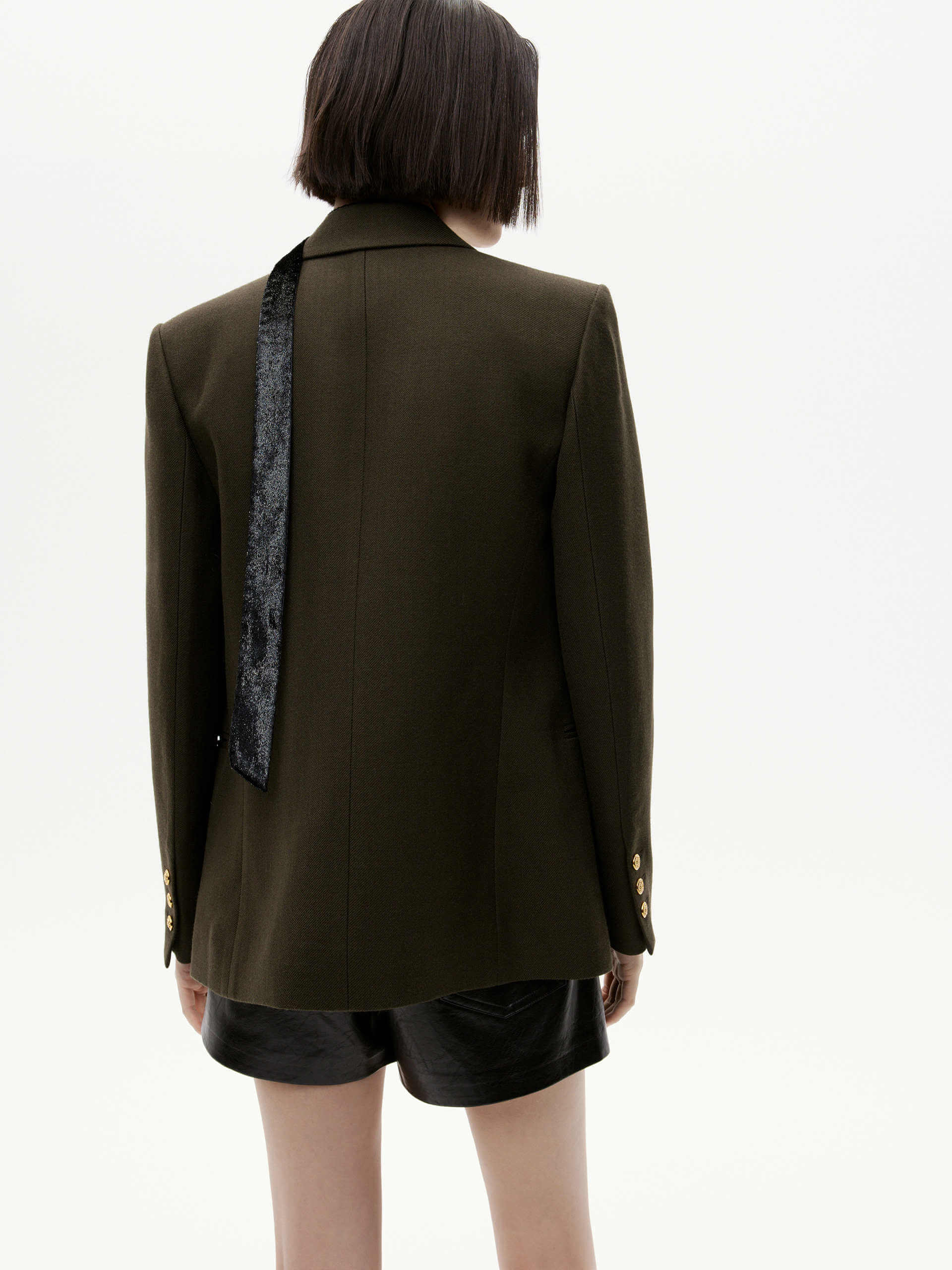 Wool Blend Tailored Blazer - Image 3