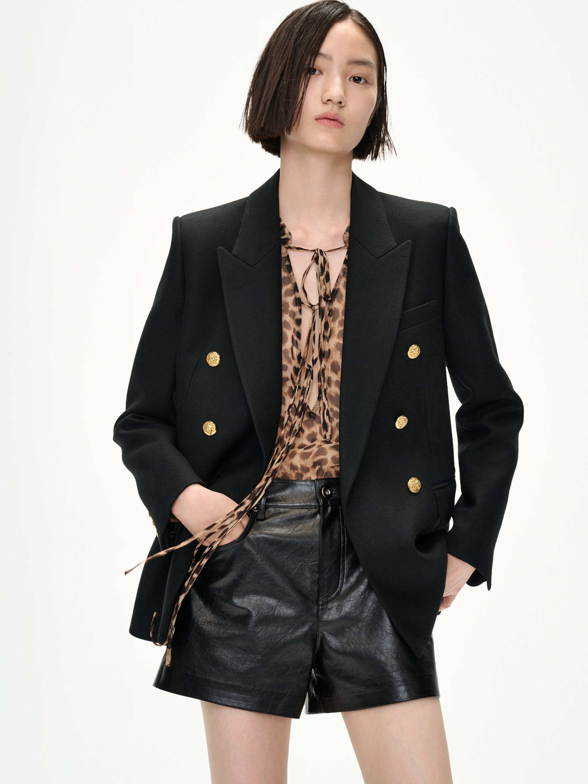 Wool Blend Tailored Blazer - Image 9