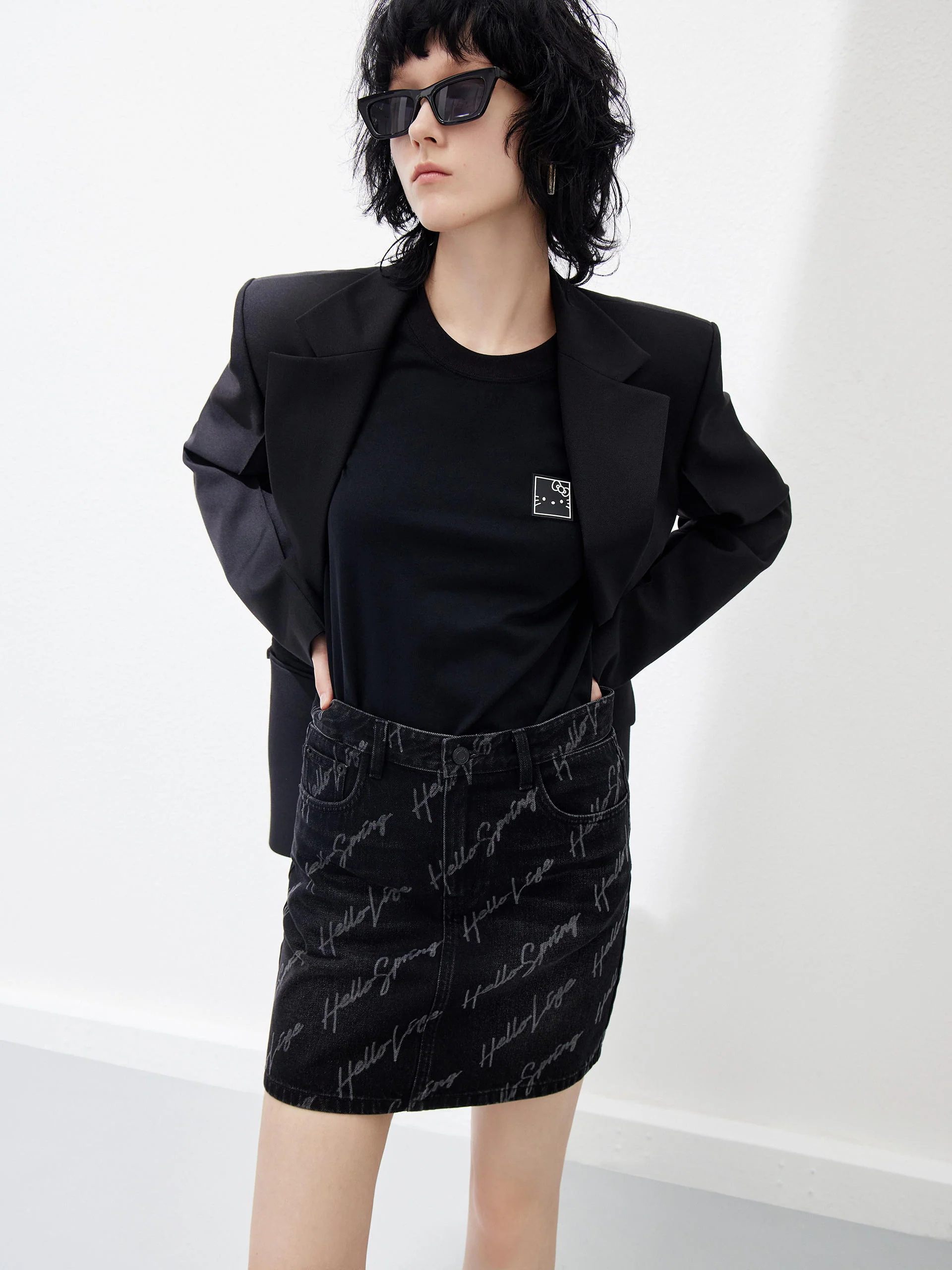 Wool Blend Waisted Blazer - Image 14