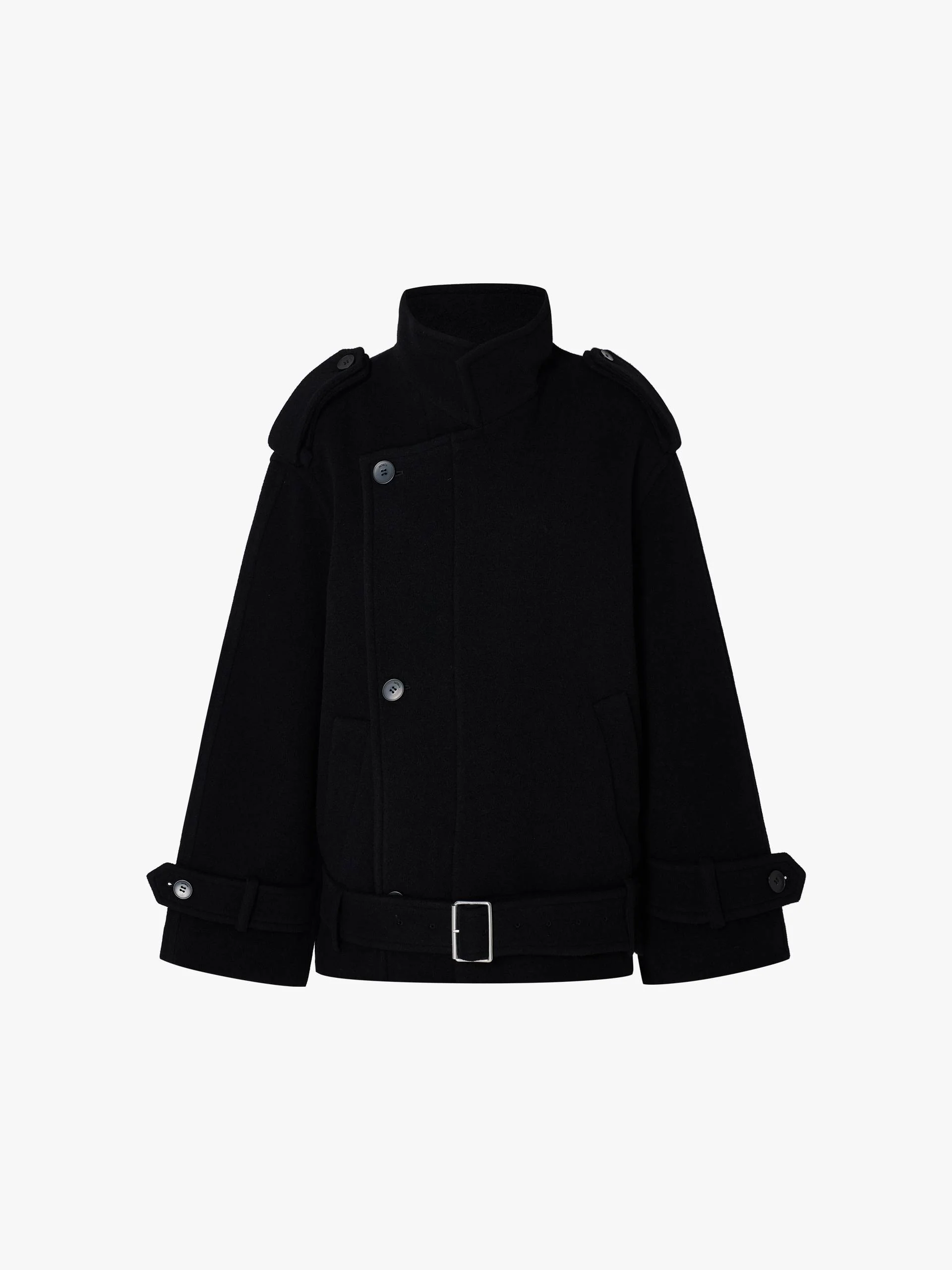 Wool Cashmere Lapel Jacket - Image 5