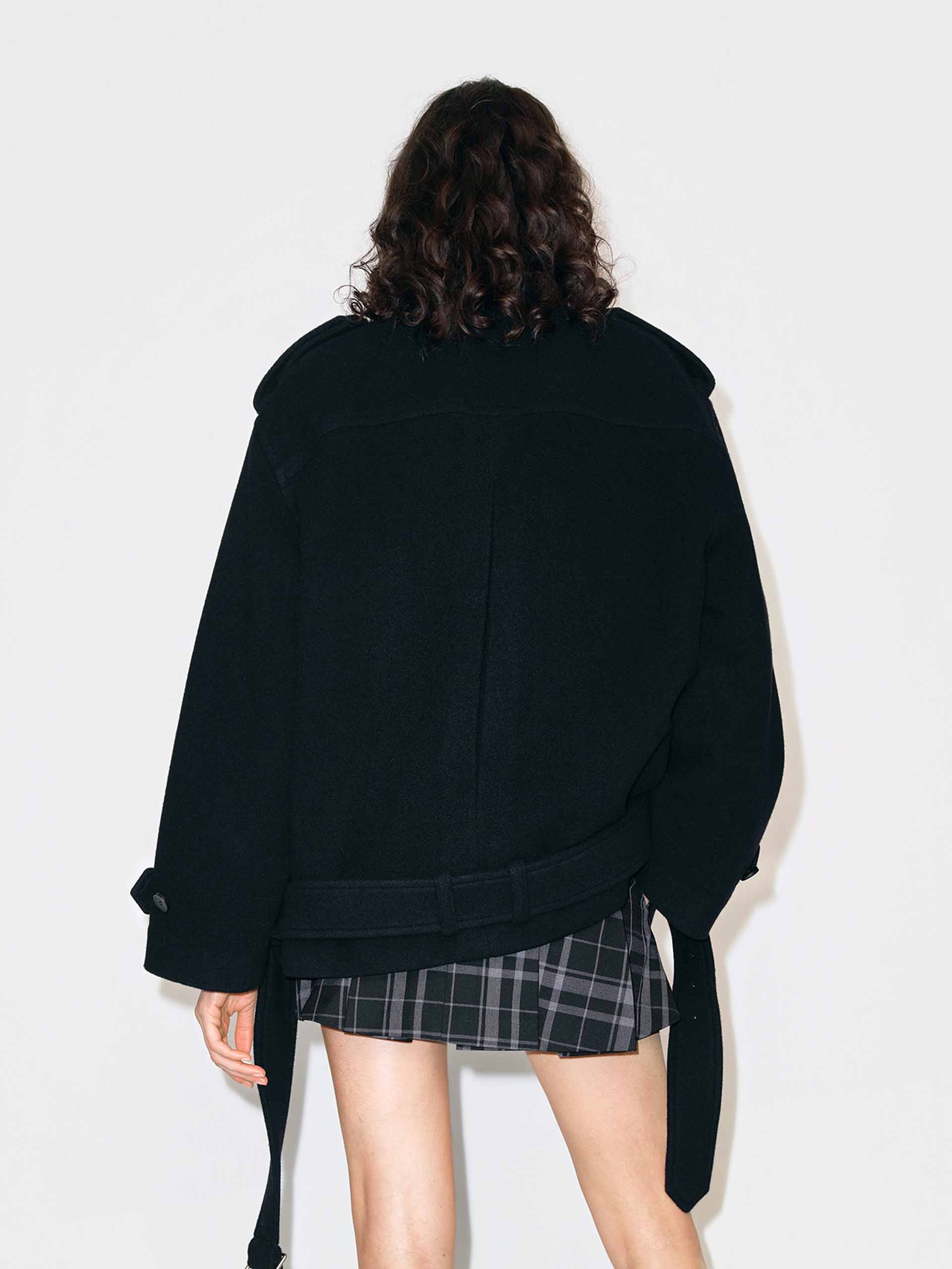 Wool Cashmere Lapel Jacket - Image 6