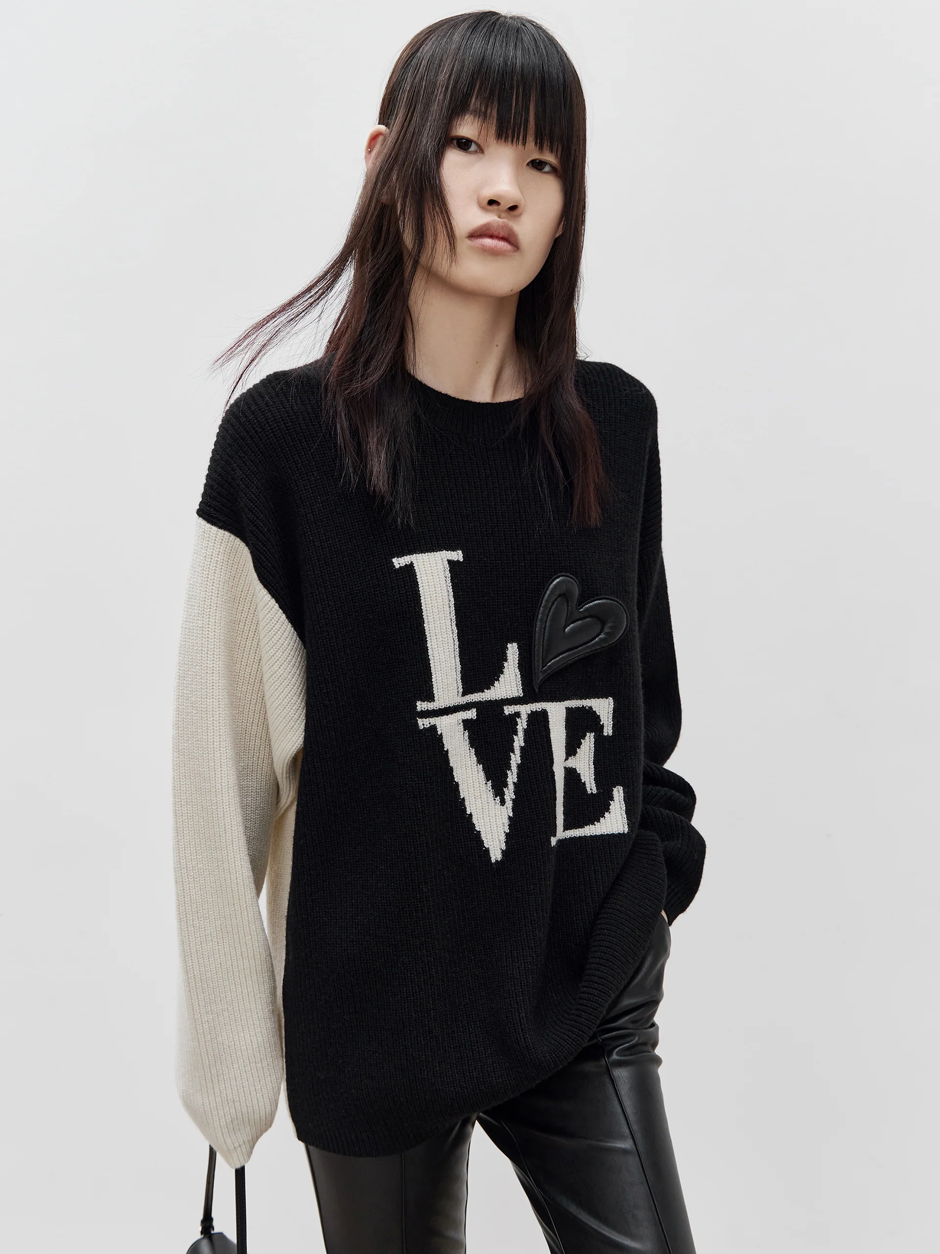 Wool Drop Shoulder Knit Pullover - Image 12