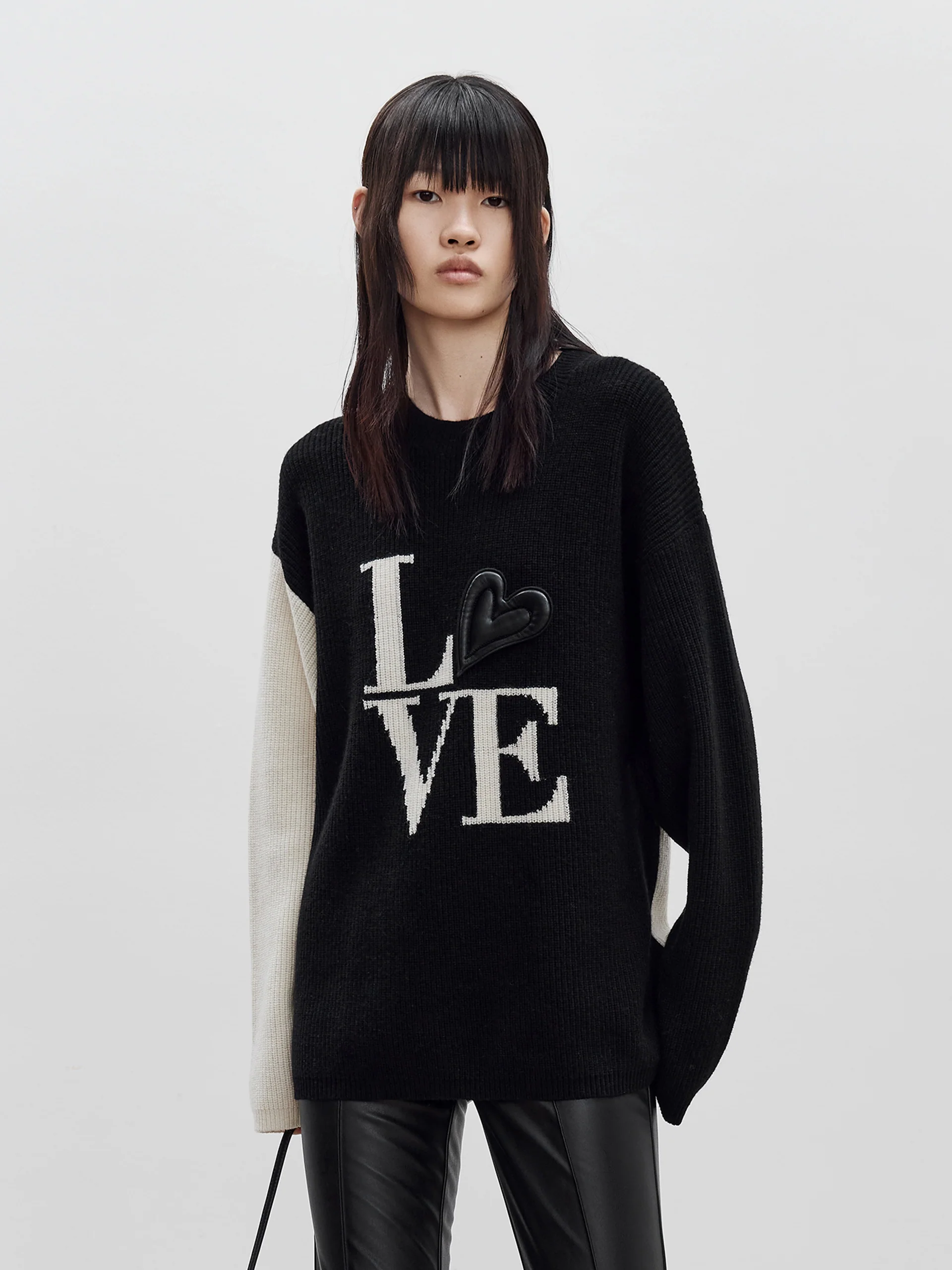 Wool Drop Shoulder Knit Pullover - Image 9