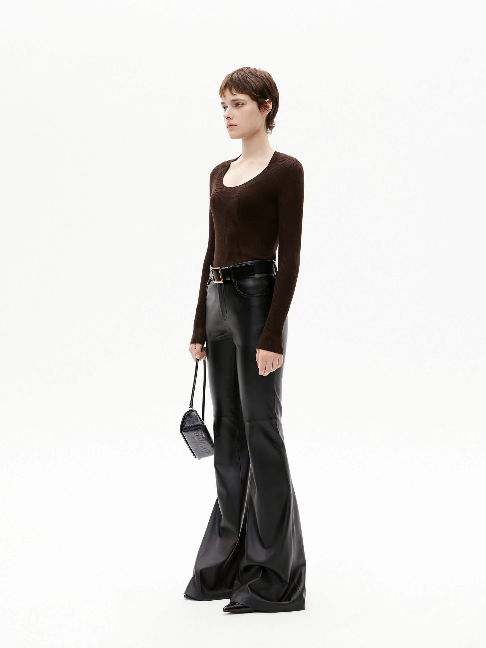 Wool Tight Fit Knit Top - Image 6