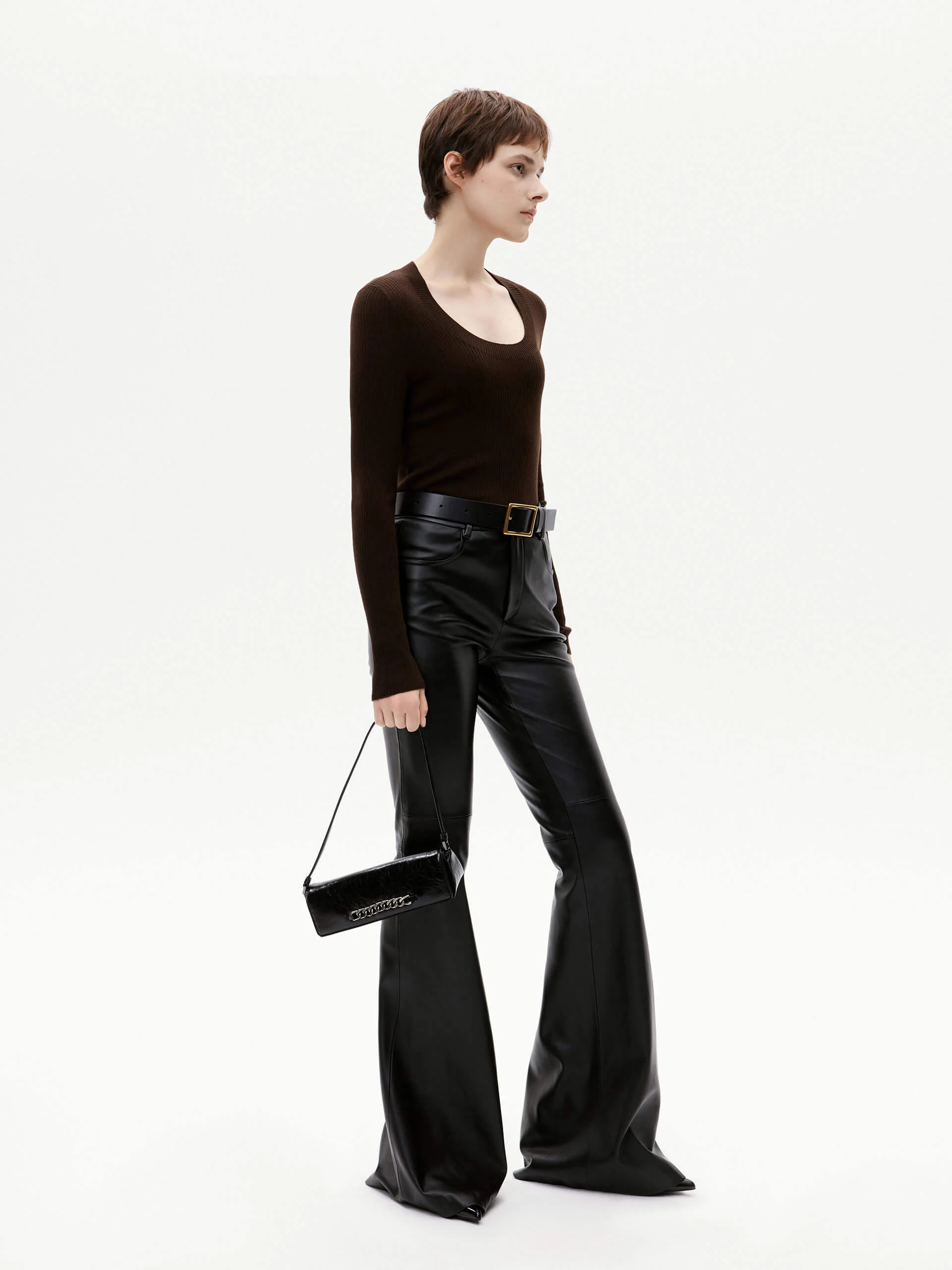 Wool Tight Fit Knit Top - Image 7