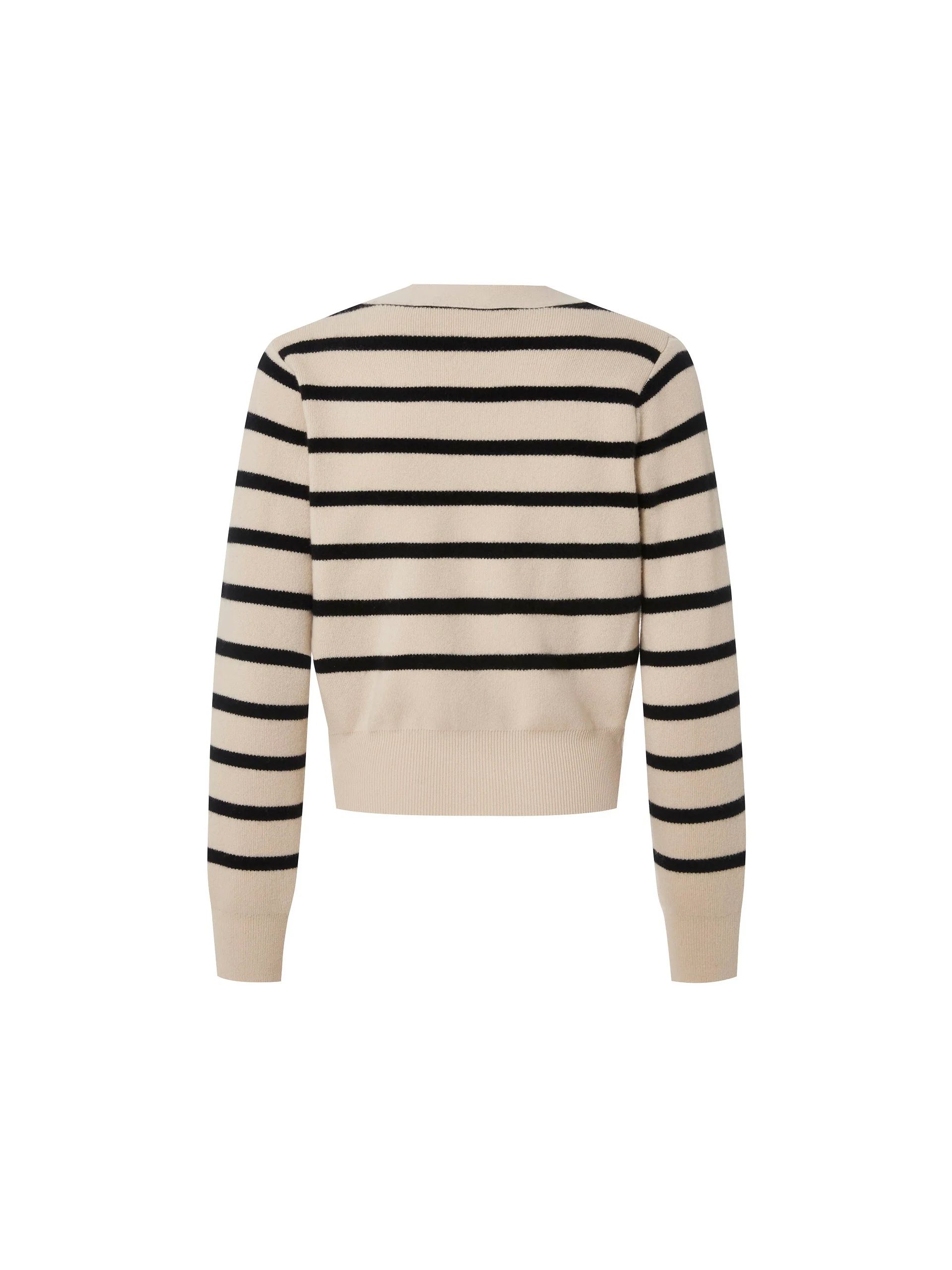 Wool Striped Knit Cardigan - Image 16