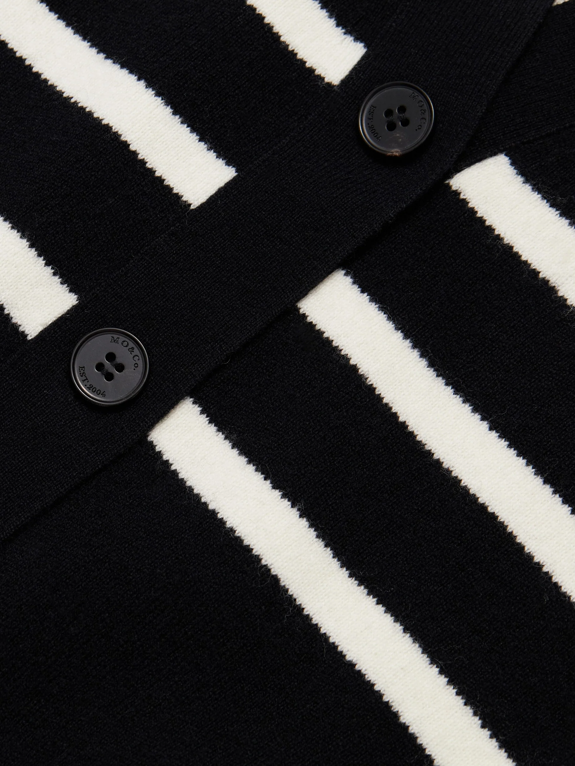 Wool Striped Knit Cardigan - Image 4